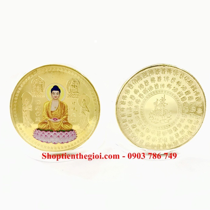 Xu Phật A Di Đà Và Các Vị Bồ Tát In Màu - SP005271